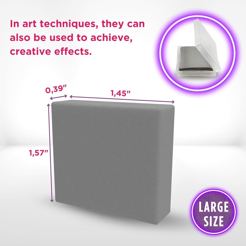Art Eraising Kneaded Erasers for Artists - 4 Pack Large Size Grey Kneadable Erasers for Drawing & Sketching - Image 3